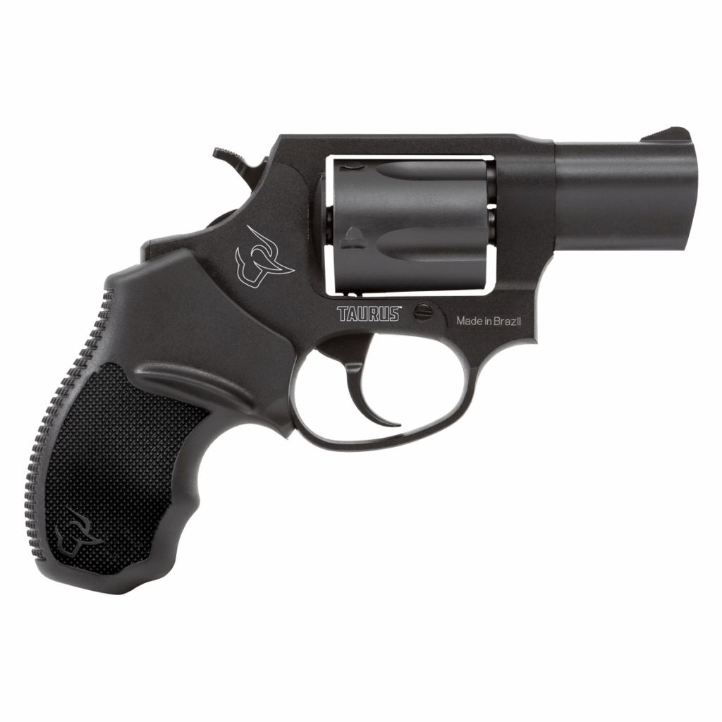 Revólver Taurus 85S calibre .38 SPL, cano de 2 polegadas, acabamento carbono fosco, disponível na Elite Artigos Militares em Santiago e São Borja RS.