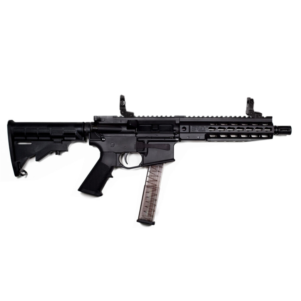 Carabina BM-F-9 Brigade semiautomática calibre 9mm, acabamento Armor Black, disponível na Elite Artigos Militares em Santiago RS.