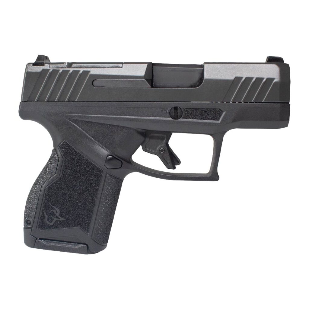 Pistola Taurus GX4 semiautomática, calibre 9mm, modelo compacto e ergonômico, disponível na Elite Artigos Militares em Santiago e São Borja RS.
