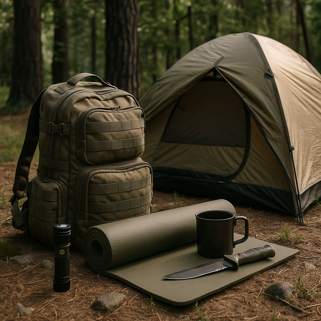 Barracas e material de acampar completos para camping e aventuras outdoor, disponíveis na Elite Artigos Militares em Santiago e São Borja RS.