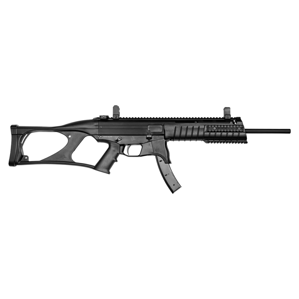 Carabina CT9 semiautomática calibre 9x19mm com cano de 16 polegadas, disponível na Elite Artigos Militares em Santiago RS.
