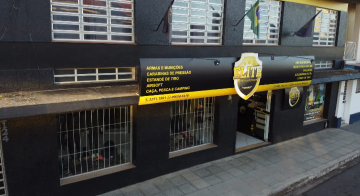 Loja Elite Artigos Militares em Santiago RS, especializada em armas, munições, equipamentos táticos e acessórios militares.