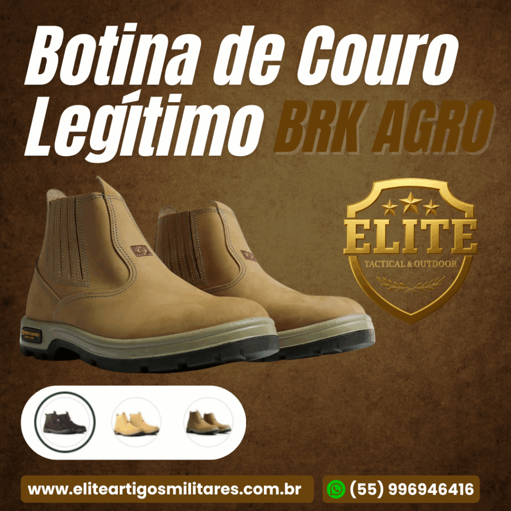 Botina de Couro Legítimo Brk Agro