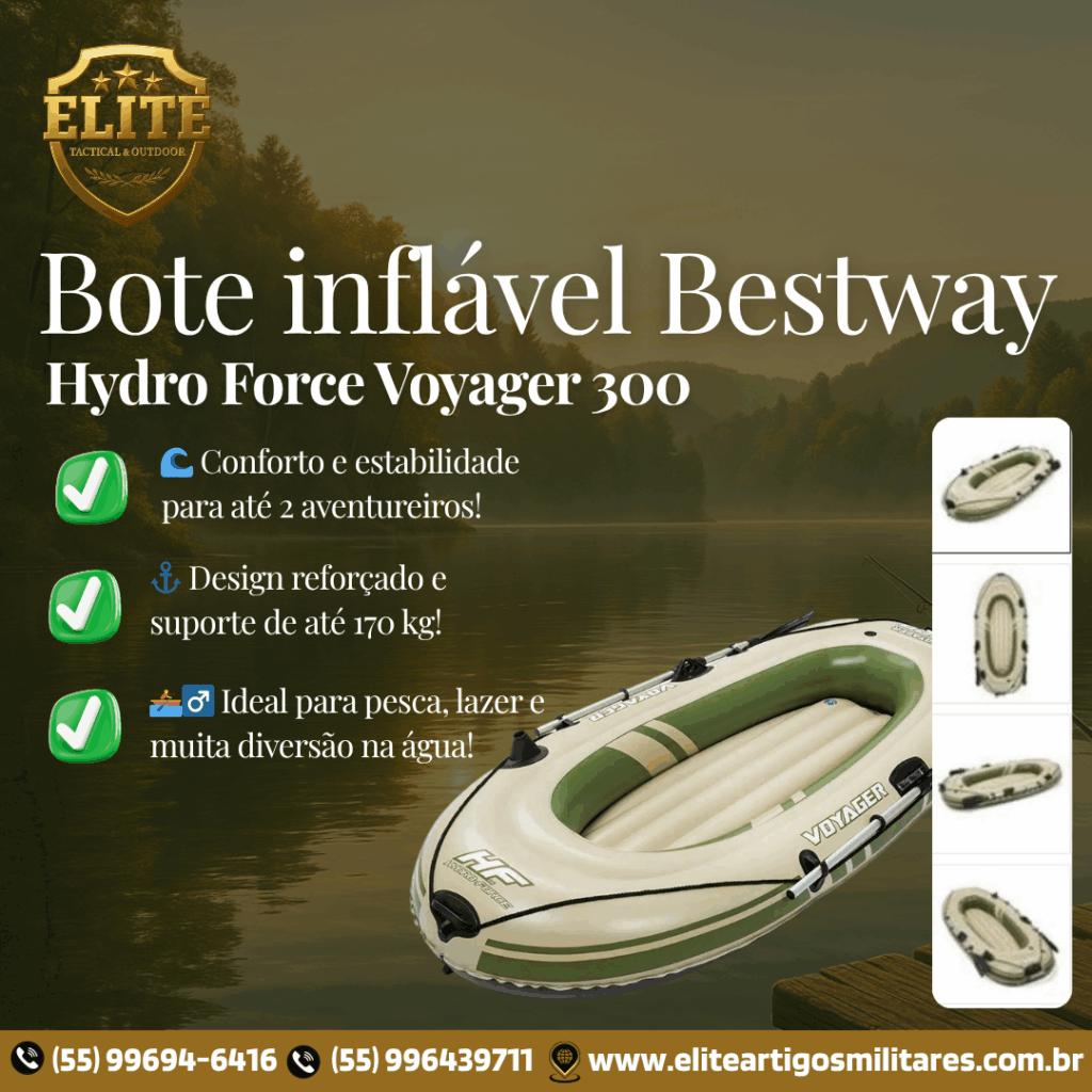 Bote Inflável Bestway Hydro Force Voyager 300 | Elite Artigos Militares