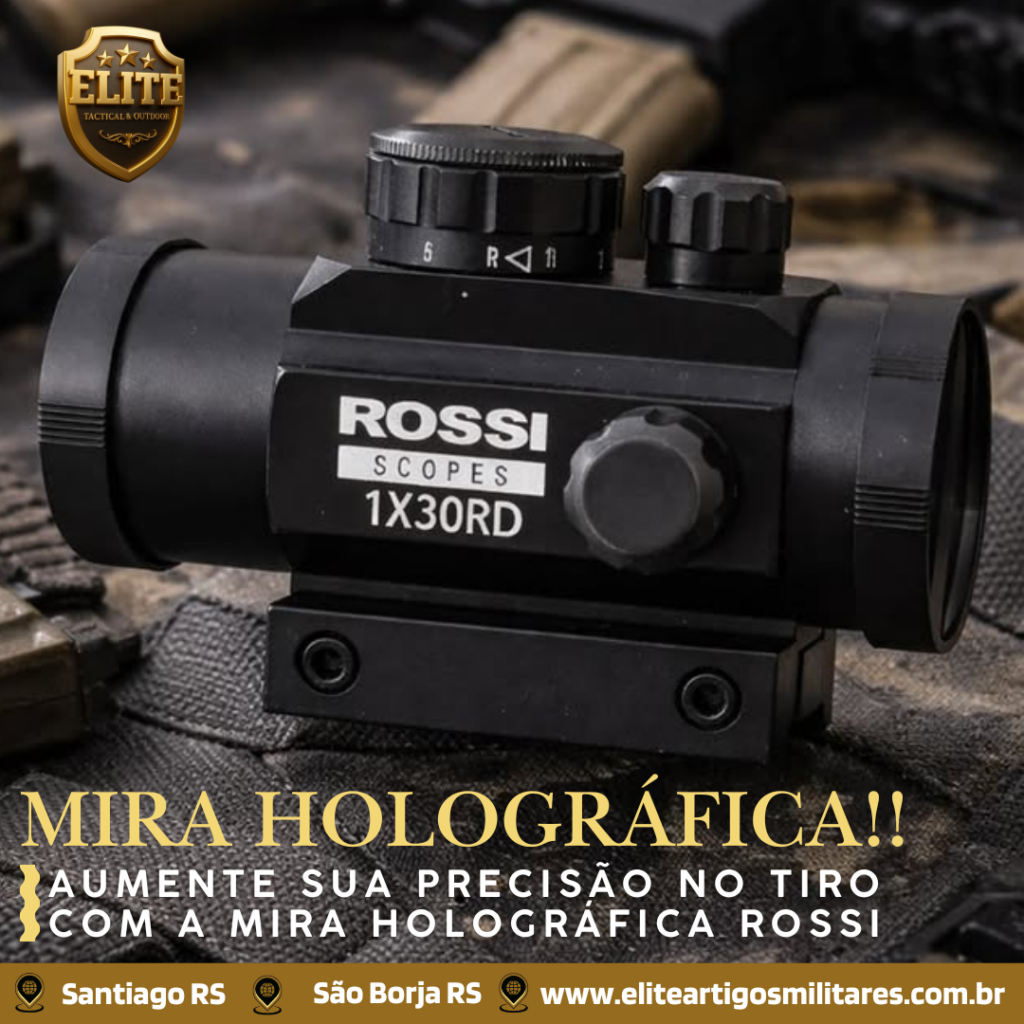 Imagem da Mira Holográfica Rossi 1X30RD em alta qualidade com um fundo limpo e detalhado