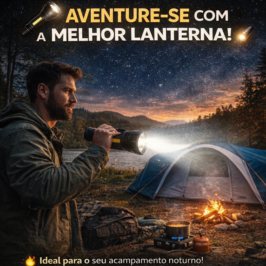Lanterna LED Recarregável em Santiago e São Borja, RS