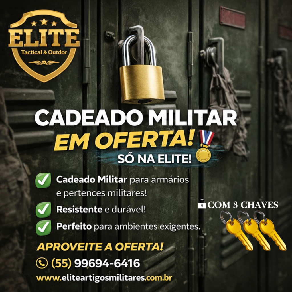 Cadeado 32mm Safarimax Dourado com 3 Chaves