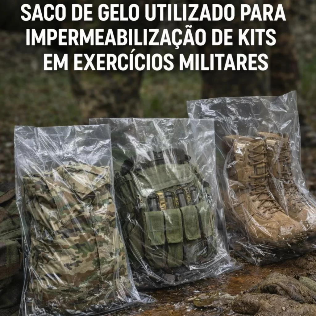Saco de Gelo Militar - Impermeabilização de Kits para Exercícios