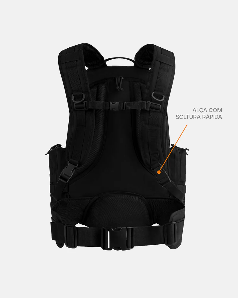 Mochila Defender 2.0 55L – Robustez, organização e conforto para qualquer missão