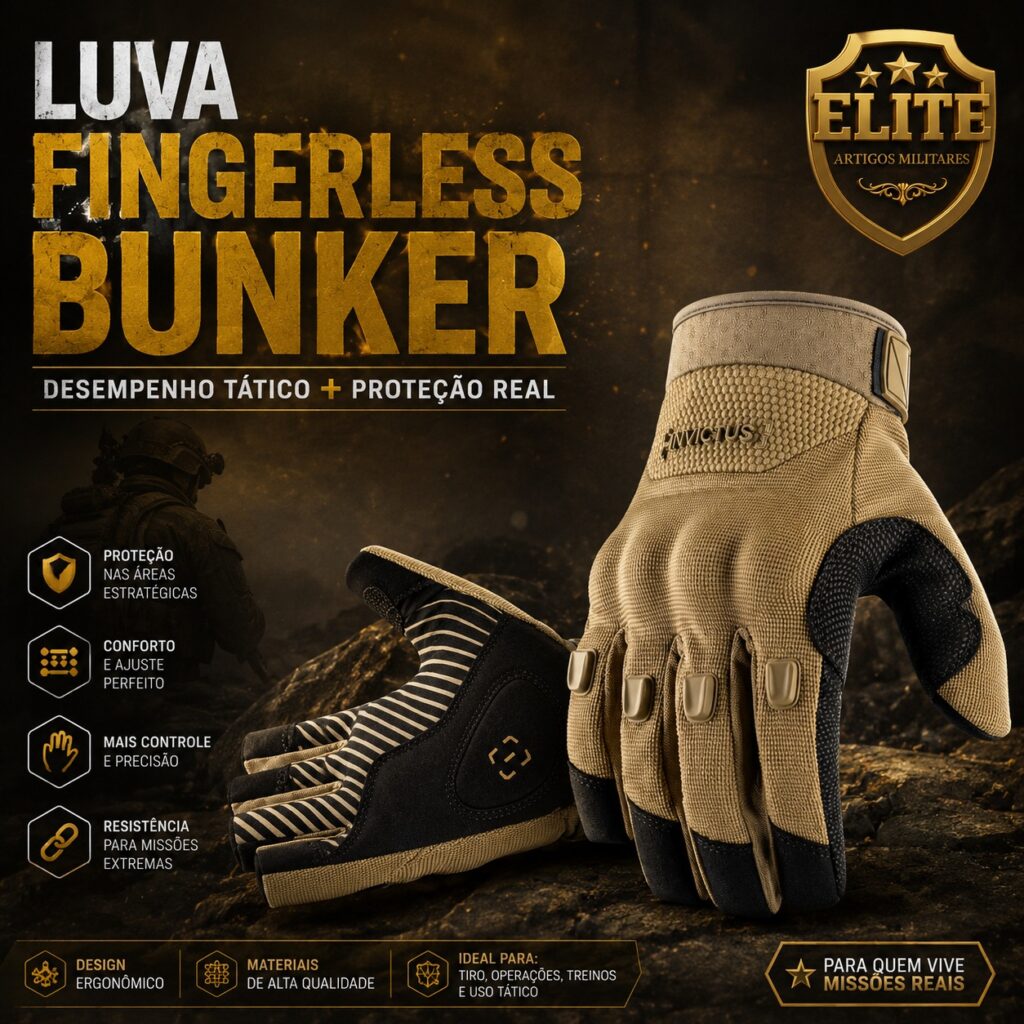 Luva Fingerless Bunker
